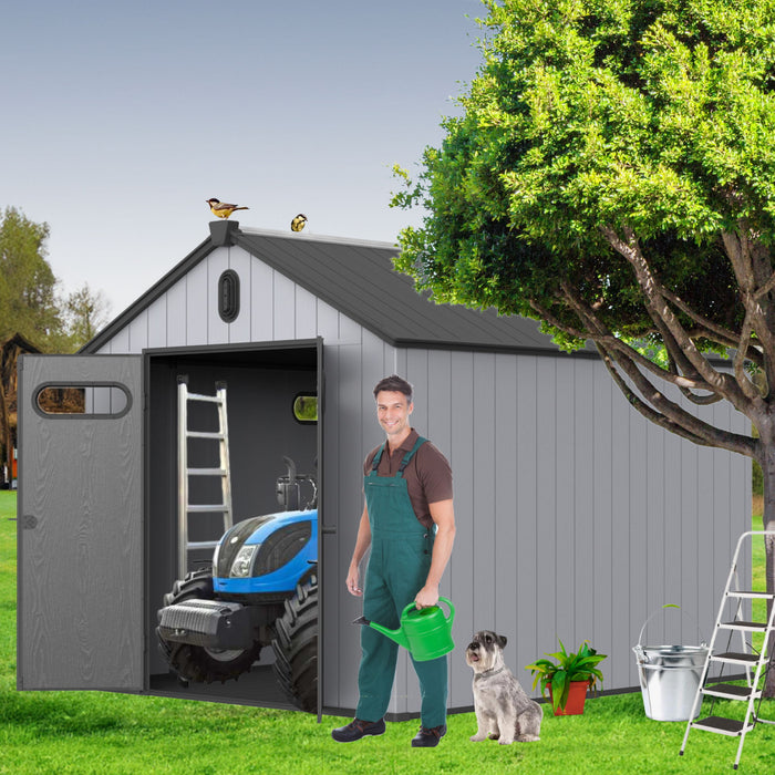 Plastic Storage Shed For Backyard Garden Big Spire Tool Storage