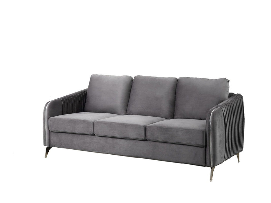 Hathaway - Velvet Fabric Sofa Set