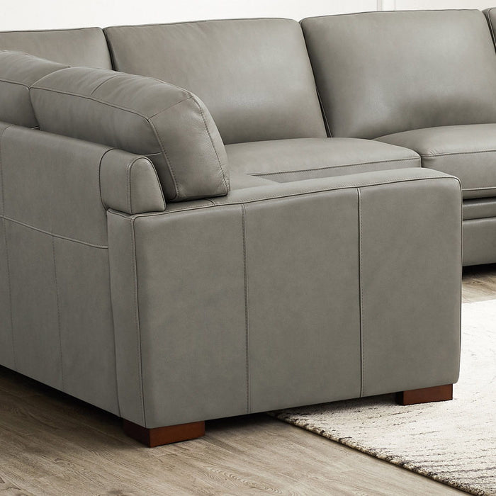 Dillon - Leather L-Shaped Sectional