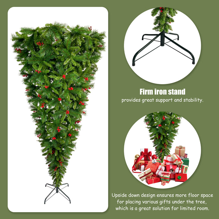 7.4 ft Upside Down Christmas Tree - Green