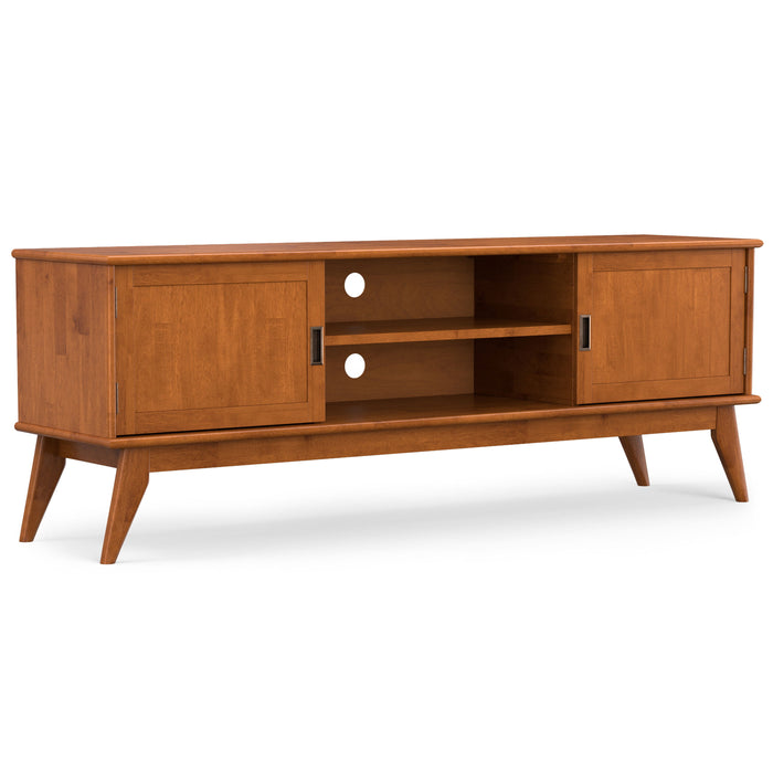 Draper - Mid Century 72" TV Stand - Teak Brown