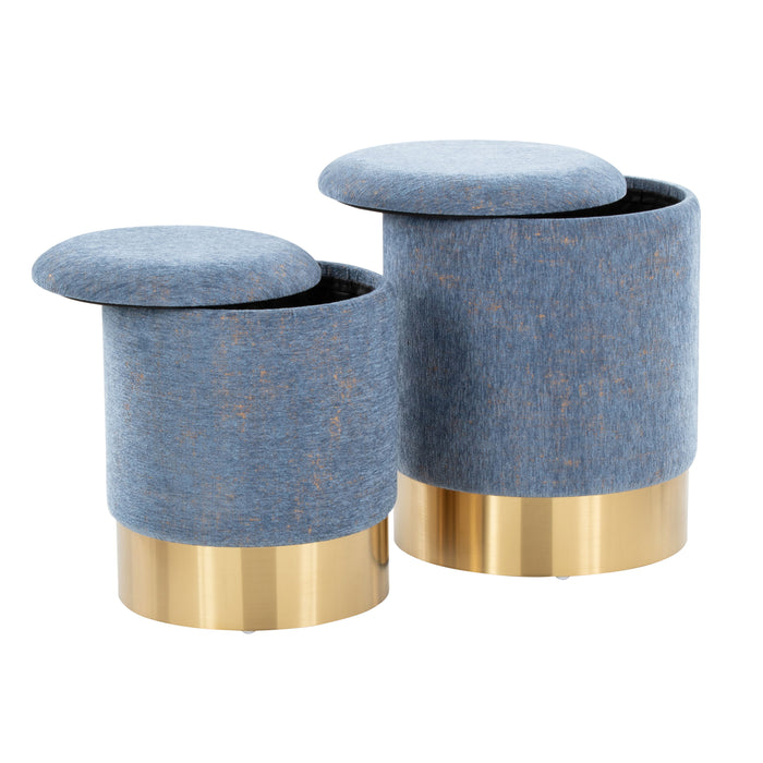 Marla - Contemporary Nesting Ottoman Set