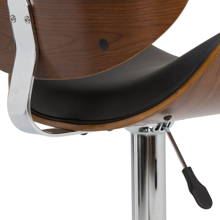 Marana - Bentwood Adjustable Swivel Bar Stool