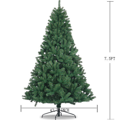 7.5ft Christmas Tree with Foldable Metal Stand - Green