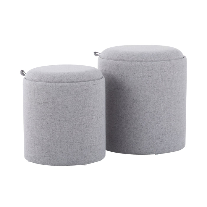 Tray - Contemporary Nesting Ottoman Set