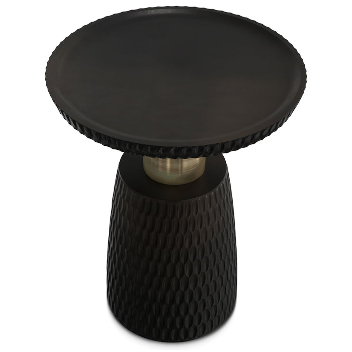 Breanna - Side Table - Black, Gold