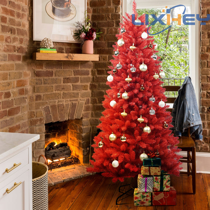 5ft PVC Christmas Tree - Red