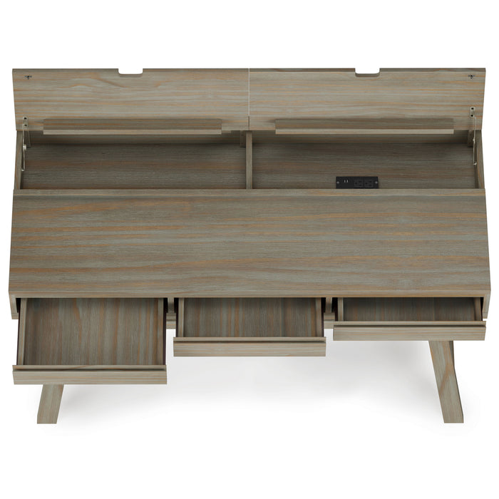 Bowman - Flip Up Desk - Distressed Grey