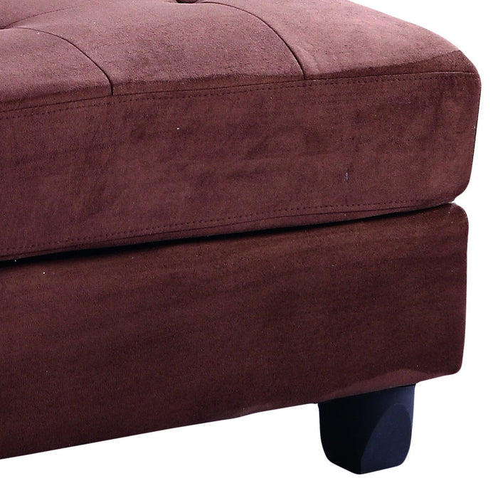 Chic Lounge Ottoman - Chocolate