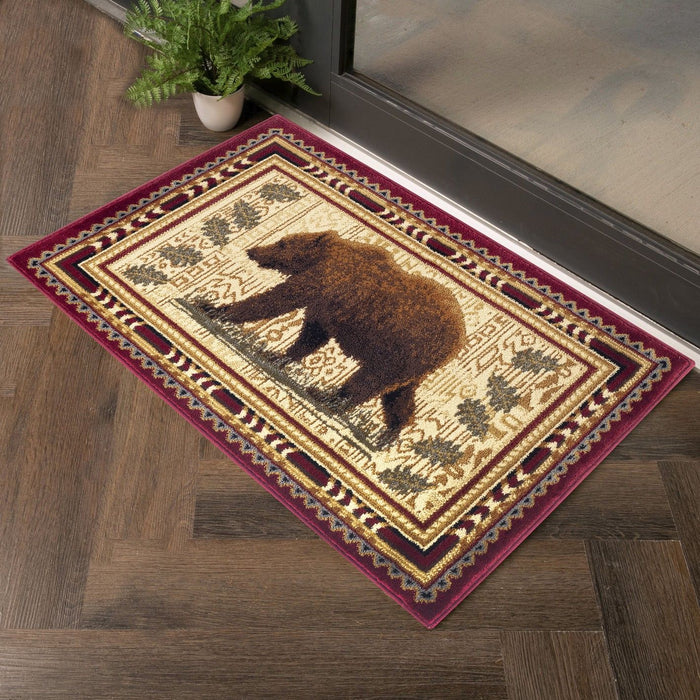 Nature's Nest - GC_CBL3007 Multi 5' x 7' Lodge Area Rug