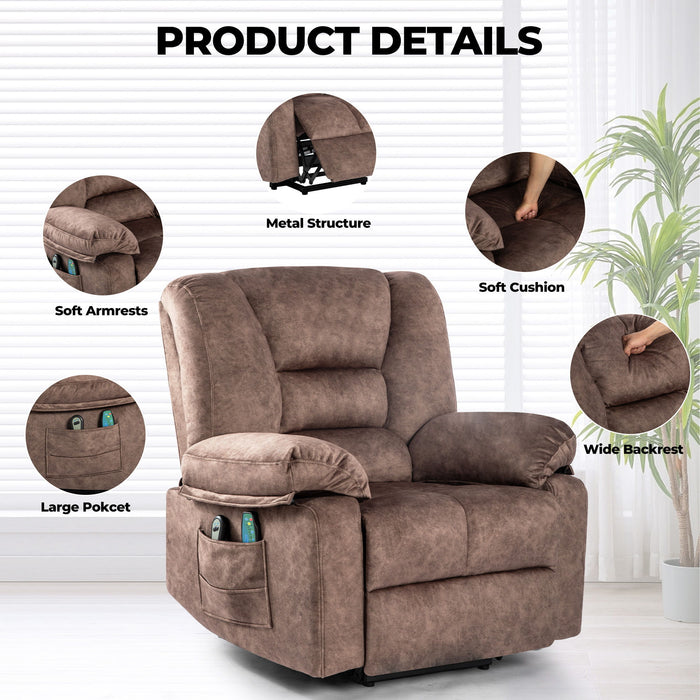 Power Lift Recliner Chair Sofa With Massage