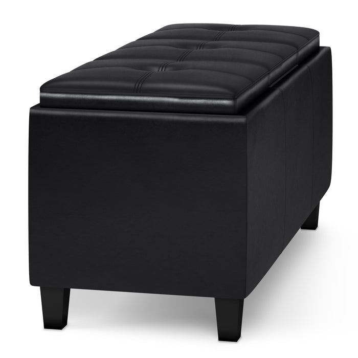 Avalon - Tray Storage Ottoman with Lift Up Lids