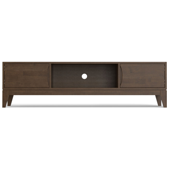 Harper - 72" Low TV Media Stand - Walnut Brown