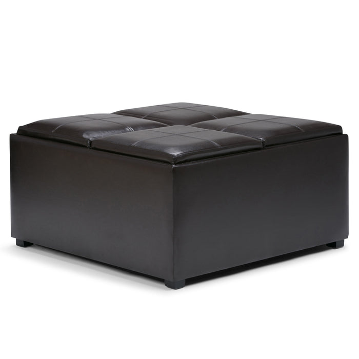 Avalon - Square Coffee Table Storage Ottoman