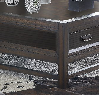 Branson - 2-Drawer Coffee Table, Two-Tone - Brown