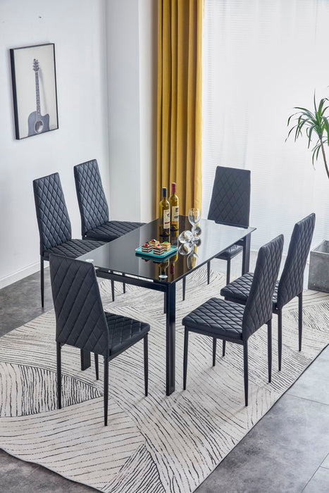 Dining Chairs (Set of 6) - Black