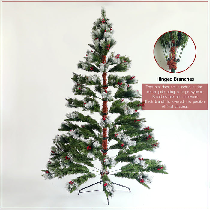 7.5 ft  Christmas Tree with Foldable Stand - Green