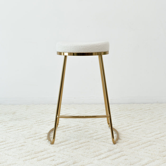 Jane - 26" Mid-Century Modern Luxury Upholstered Stool