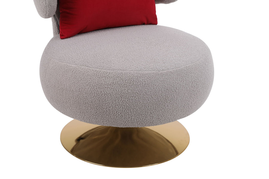 Swivel Accent Chair Armchair, Round Barrel Chair For Living Room Bedroom