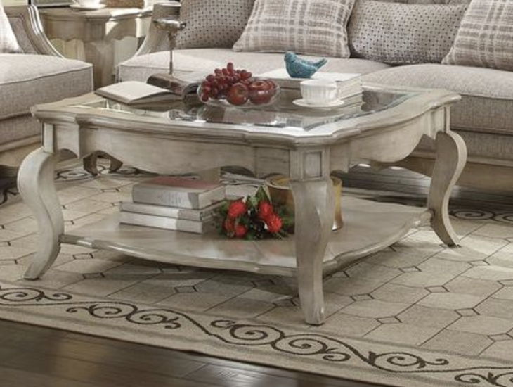 Chelmsford - Clear Glass Coffee Table - Taupe