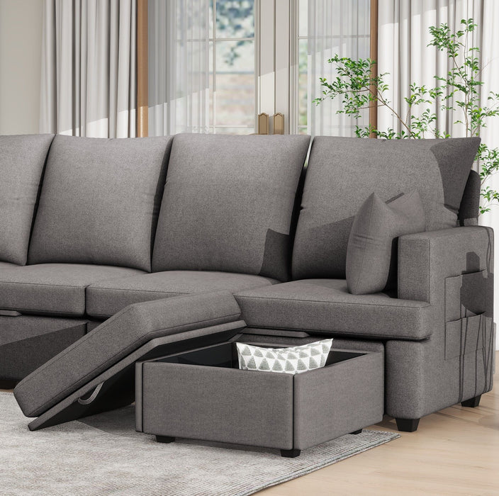 Modern Modular Sofa, Chenile Sectional Couch Set With 2 Pilows Included, Freely Combinable Indoor Funiture For Living Room, Apartment, Office