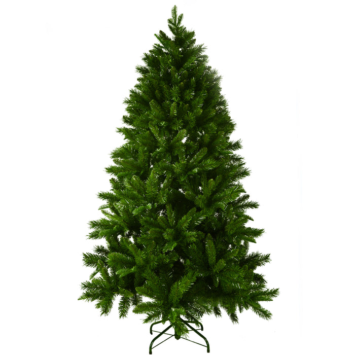 6FT PE/PVC Christmas tree - Mixed green