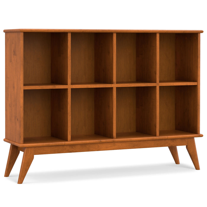 Draper - Mid Century 8 Cube Storage Sofa Table - Teak Brown