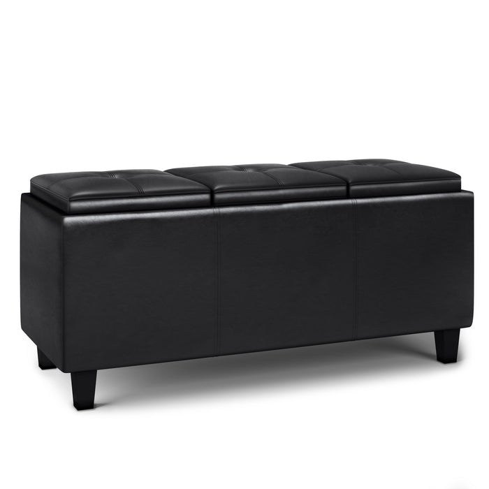 Avalon - Tray Storage Ottoman with Lift Up Lids