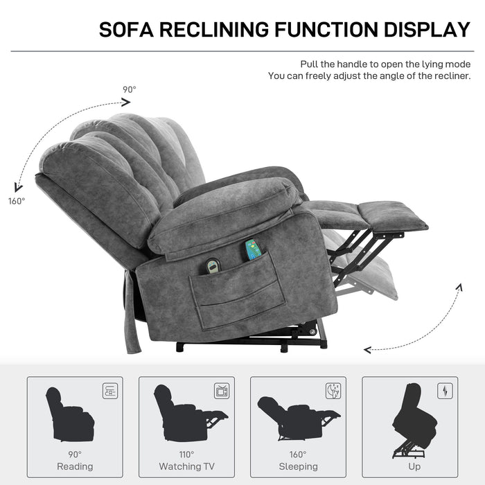 Power Lift Recliner Chair Sofa With Massage