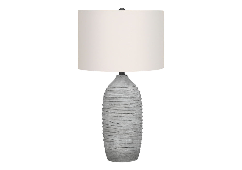 Lighting, Table Lamp, Resin, Modern - Gray / Cream