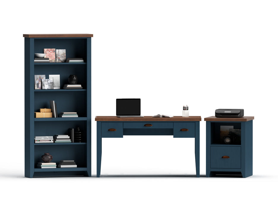 Nantucket - Writing Desk - Blue Denim / Whiskey