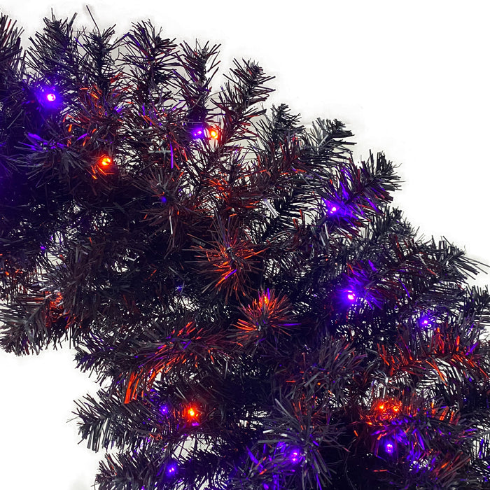 6FT Christmas Tree with LED Lights - Purple