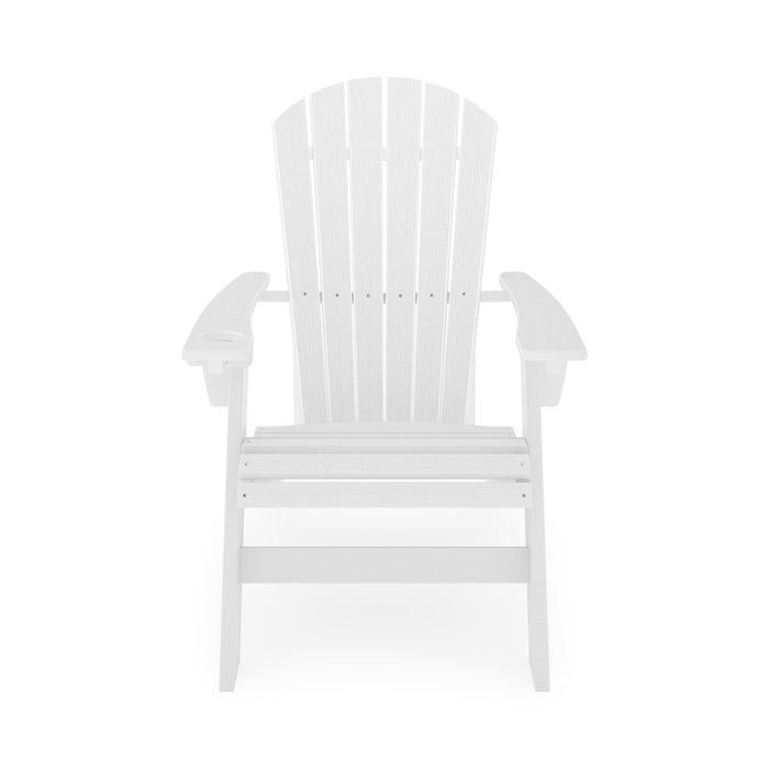 Adirondack Chair Sturdy HDPE Poly Lumber For Poolside, Patio, And Garden Relaxation