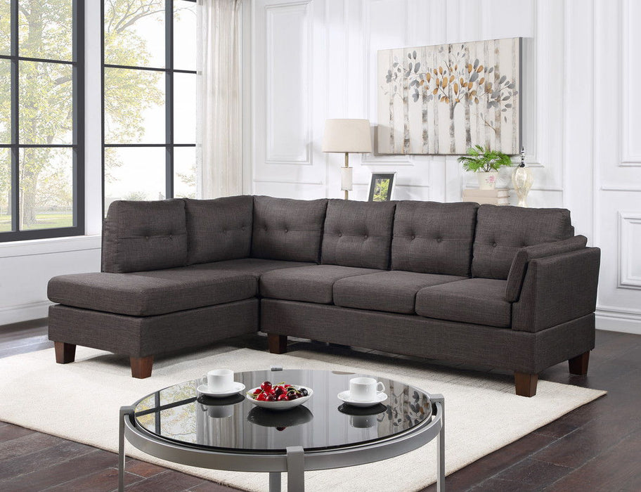 Dalia - Linen Modern Sectional Sofa With Left Facing Chaise