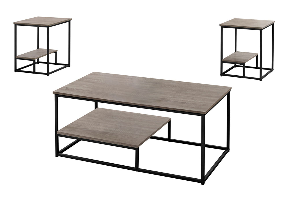 Table Set, Coffee, End, Side, Accent, Living Room, Contemporary, Modern (Set of 3) - Taupe