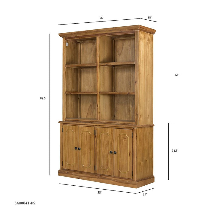 Farmhouse Style Cabinet - Brown