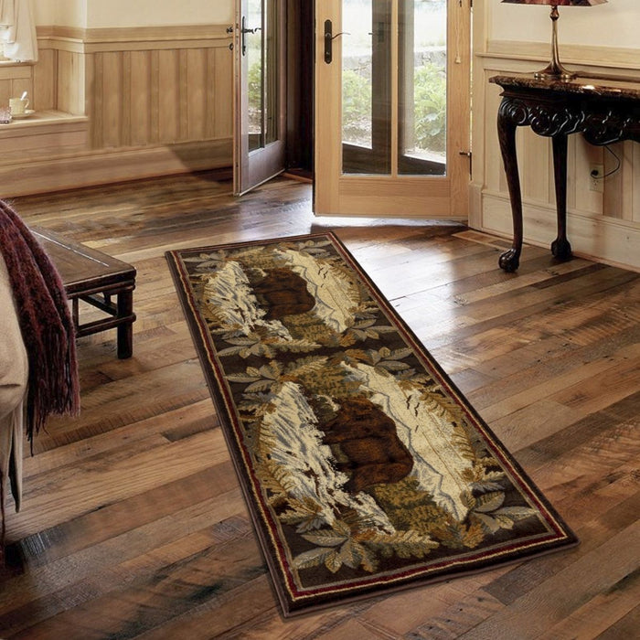 Nature's Nest - GC_CBL3008 Multi 5' x 7' Lodge Area Rug