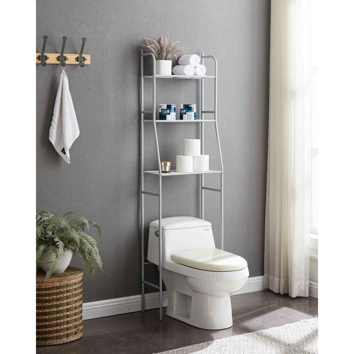 Three Tier Over The Toilet Storage Shelf