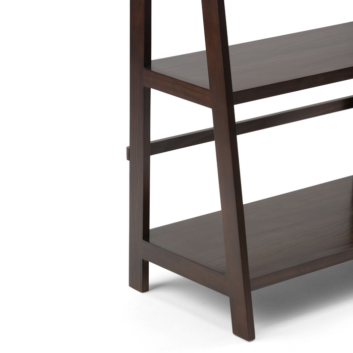 Acadian - Wide Bookcase - Brunette Brown