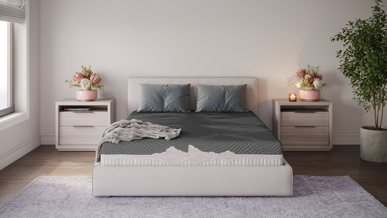 GoodVibeSleep - 13" Soothe Hybrid Foam And Coil Mattress