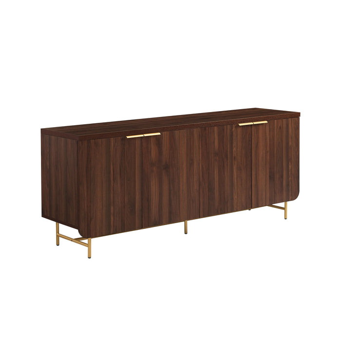 Modern Fluted Door Minimalist Storage Sideboard