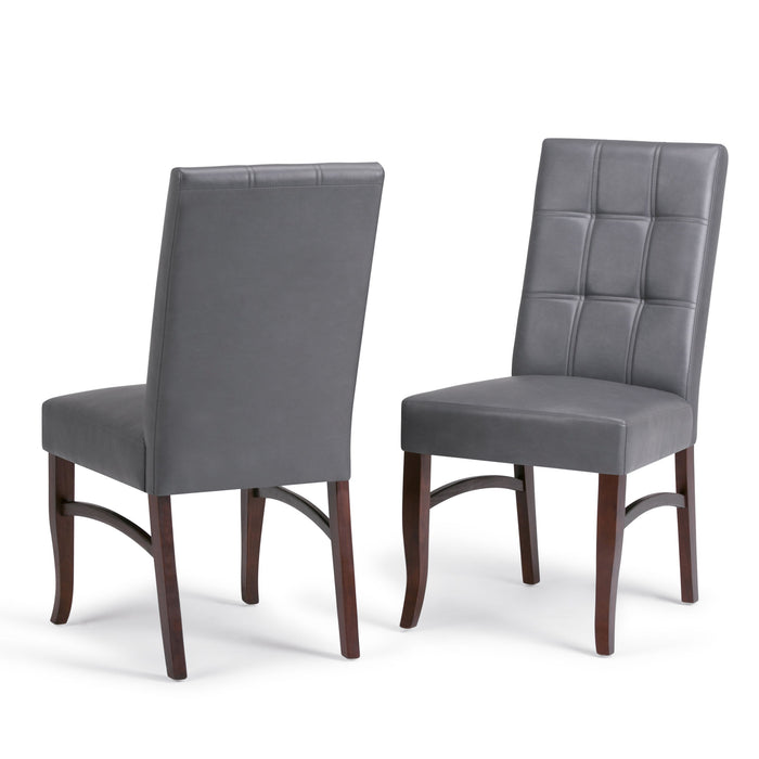 Ezra - Deluxe Dining Chair (Set of 2) - Stone Grey