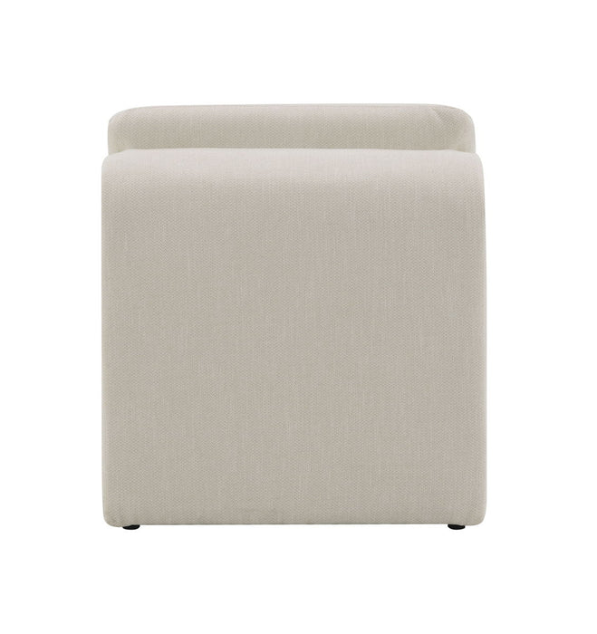 Jaeda - Innovative EleganceAccent Chair In Curved Shape - Beige