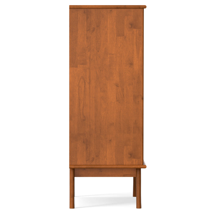 Draper - Mid Century Bar Cabinet - Teak Brown