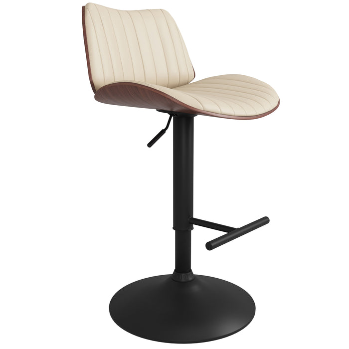 Goulding - Adjustable Swivel Bar Stool - Cream