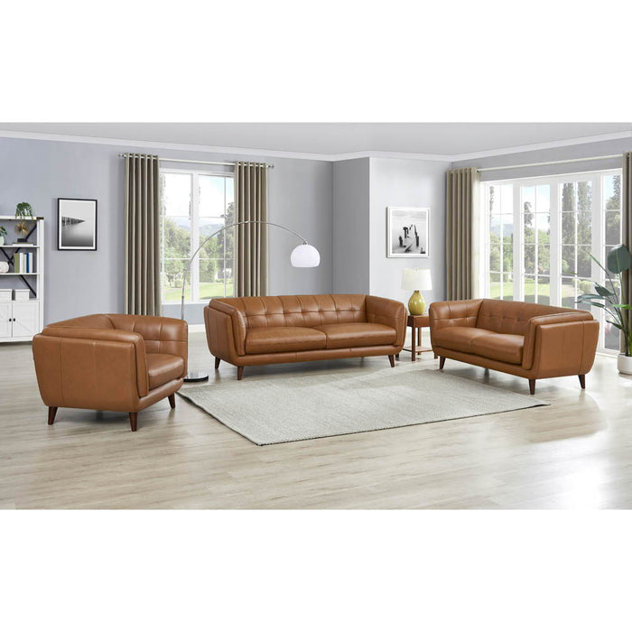 Solana - Waxy Pull-Up Leather Loveseat