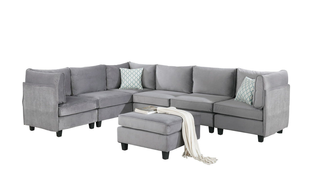 Simona - Velvet Modular Sectional Sofa