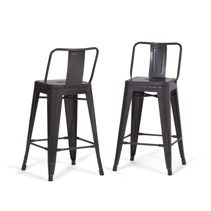 Rayne - 24" Metal Counter Height Stool (Set of 2)