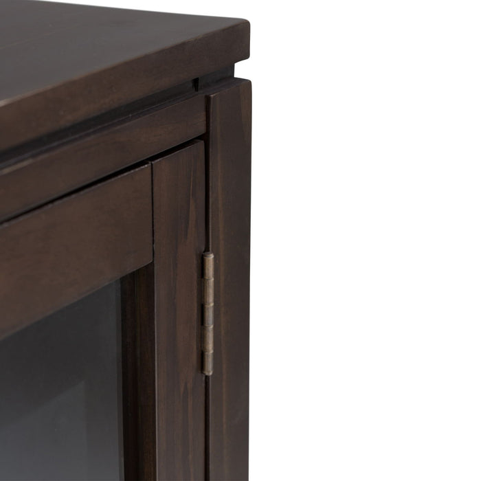 Cosmopolitan - Medium Storage Cabinet - Mahogany Brown