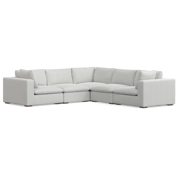 Jasmine - Corner Sectional Sofa - Cloud Gray